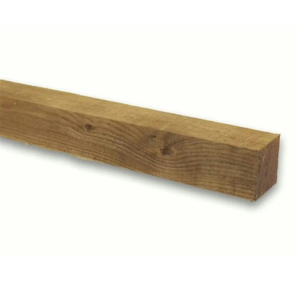 image 1 of PACK OF 5 (Total 5 Units) - 150mm x 150mm (6" x 6") Sawn Timber Carcassing Wood Softwood Timber - 1.2m Length