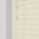 image 2 of 150cm Off White Gloss Wooden Venetian Blinds With Strings (130cm drop) | White | White