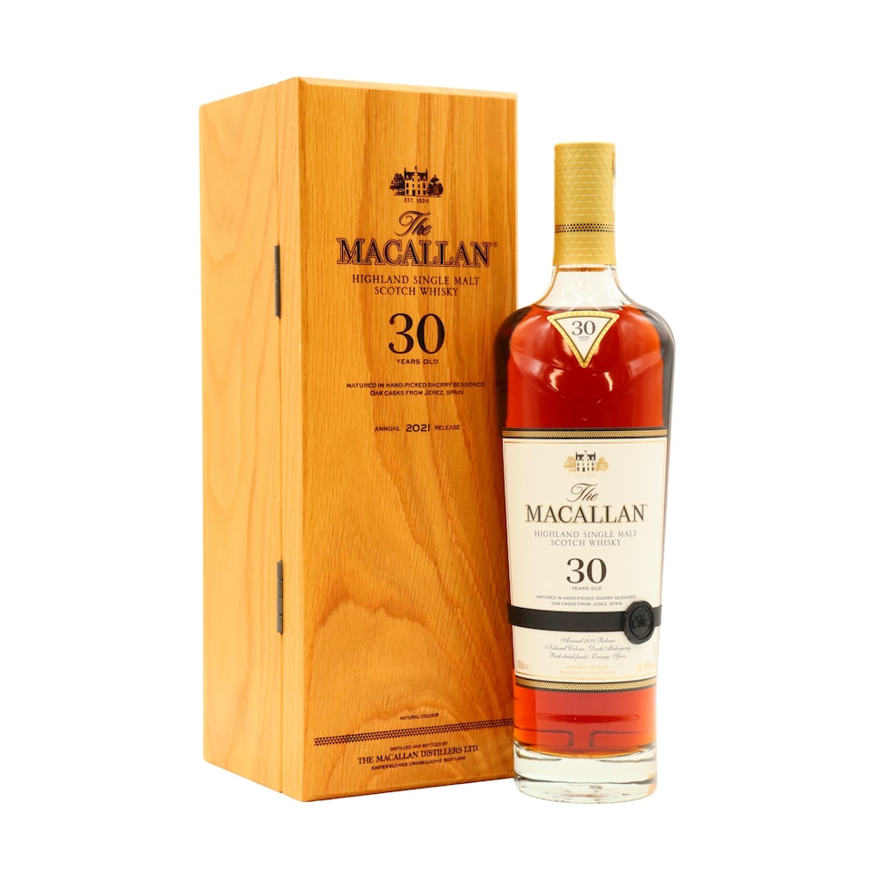 The Macallan 2021 Release Sherry Oak Highland Single Malt Scotch 30 year old Whisky