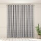 image 3 of OHS Textured Woven Check Eyelet Curtains, 66x72" - Grey