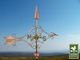 image 2 of Cottage Victorian Arrow Copper Weathervane - H59 x W54 x L28 cm