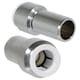 image 6 of SPARES2GO Radiator Valve 15mm x 10mm Pushfit Chrome Speed Fit Reducing Straight Compression Stem (Pack of 2)