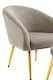 image 5 of Interiors by Premier Mink Velvet Chair with Gold Legs and Footstool, Stylish and Contemporary Accent Chair with high Footstool