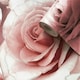 image 1 of Madison Glitter Raspberry Wallpaper