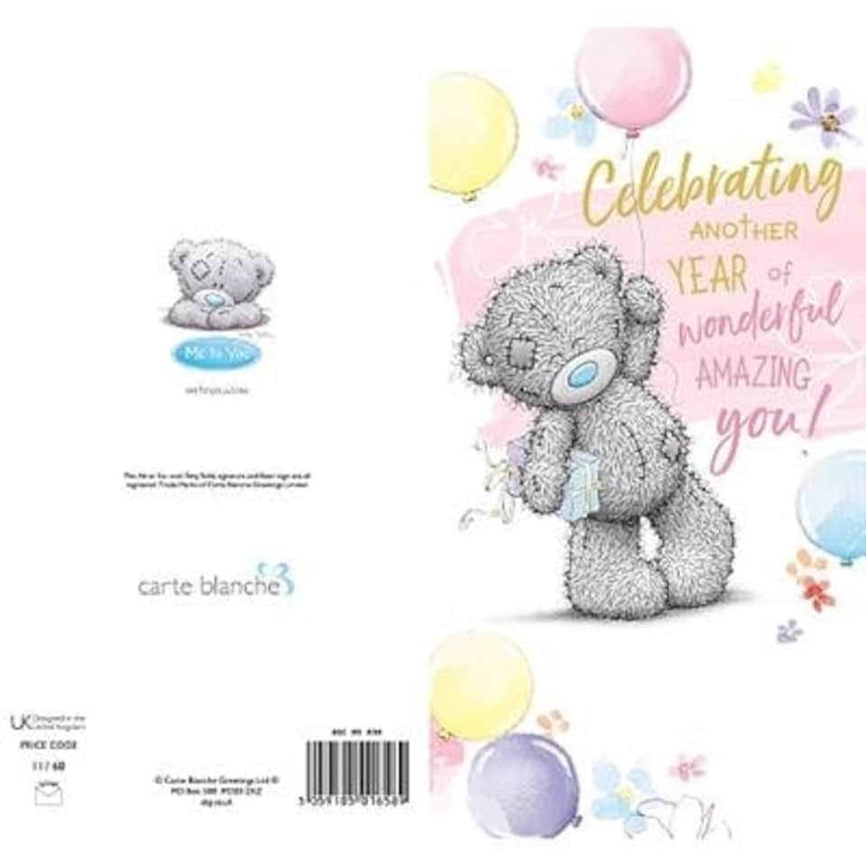 image 1 of Me To You Bear Celebrating Another Year Birthday Card