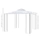 image 9 of Outsunny 3 x 3(m) Garden Gazebo Double Top Gazebo Canopy w/ Mesh Cream White