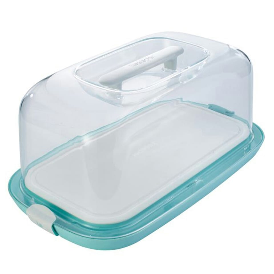 image 1 of Keeeper Loaf Cake Container with Serving Plate - Mint Green