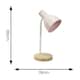 image 7 of ValueLights Woody Blush Pink Desk Task Adjustable Table Lamp and Bulb