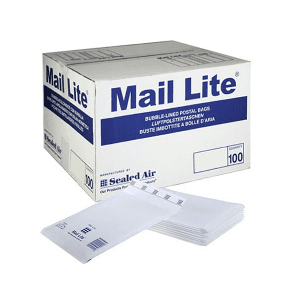 image 1 of 50 x White Mail Lite H/5 (270 x 360mm) Padded Postal Bubble Lined Envelopes | White