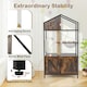 image 5 of COSTWAY Enclosure Litter Box Industrial 150CM Cat Tree