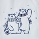 image 2 of Homescapes Cotton Polar Bear Christmas Tea Towel White