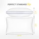 image 2 of MONHOUSE Pocket Sprung Pillow - Sleeping Pillow - Bed Pillow - Orthopedic Pillow - Body Pillow - Bounce Back Guarantee - Relieves Head, Neck Pain - White