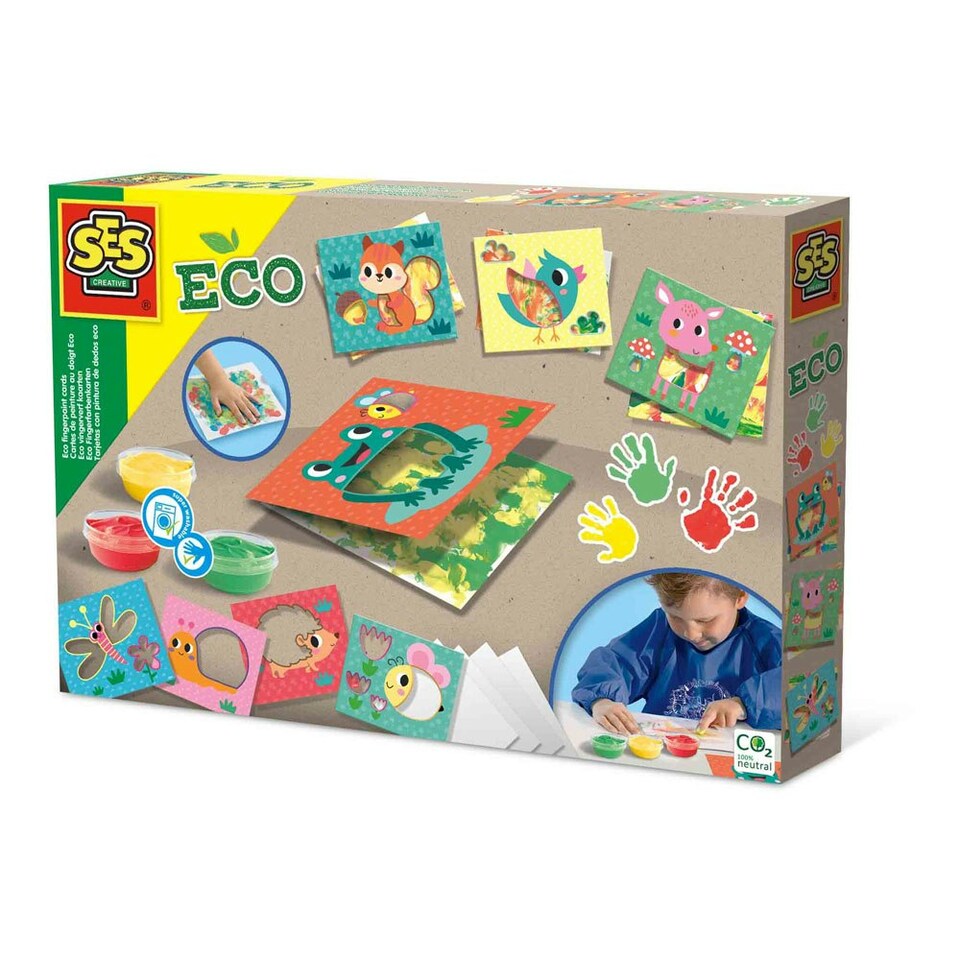 image 1 of SES CREATIVE Eco Fingerpaint Cards