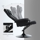 image 3 of Vinsetto Video Gaming Chair with Footrest and Lumbar Support, Grey