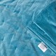 image 6 of Homescapes Blue Velvet Quilted Throw - 125 x 150 cm Blue