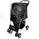 image 2 of Pet Stroller Dog Cat Puppy Pram Pushchair Travel Cart Jogging Buggy Carrier (Black with Cover)