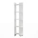 image 1 of Living and Home Modern 5-Tier Corner Bookshelf Sttorage Rack - White
