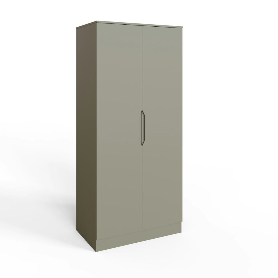 image 1 of Luno 2 Door Double Wardrobe - Ash Green Green