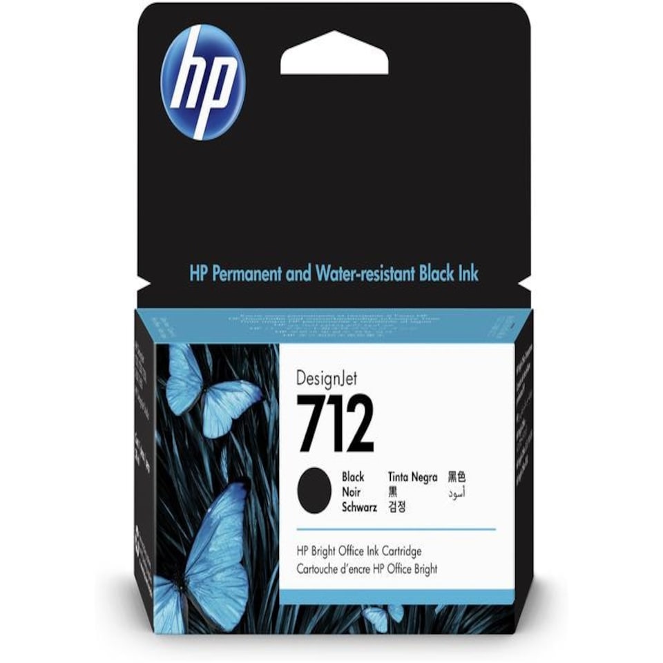 HP 712 Black Standard Capacity Ink Cartridge 38ml - 3ED70A N/A