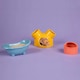image 2 of Scruffs Small Pet Colours Ceramic Set - House, Sand Bath & Food Bowl