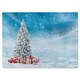 image 1 of Beautiful Decorated Snowed In Christmas Tree Dining Glass Chopping Board | Multi