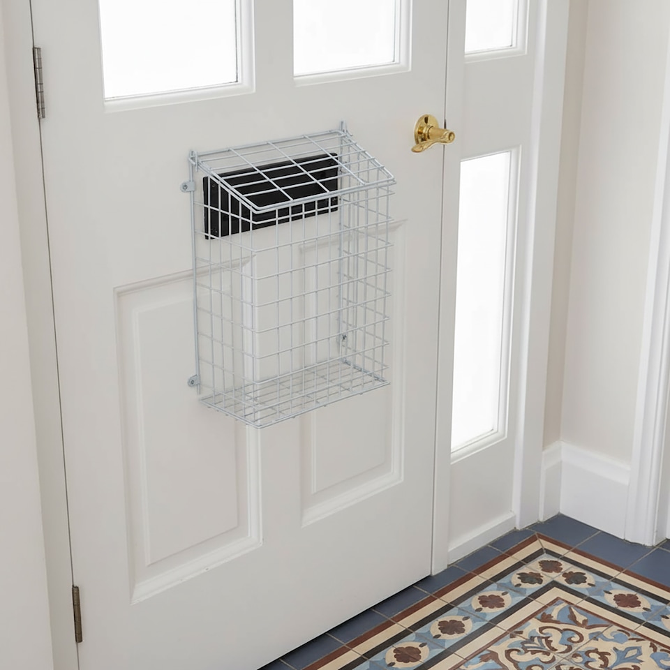 image 1 of Actiasgear - Front Door Letter Cage/Mail Catcher | White (Medium)