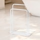 image 2 of Showerdrape Aspen Freestanding White Towel Storage Stand | White | Large