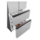 image 4 of HYE 403 Litre Frost Free French Door American Fridge Freezer, 70cm, Silver - RF01AMFD403DS07