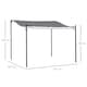 image 5 of Outsunny 3 x 3m Pergola Gazebo Metal Frame Elegant Scrolling WeatherResistant Canopy Sun Rain Shade Garden Outdoor Shelter, Grey