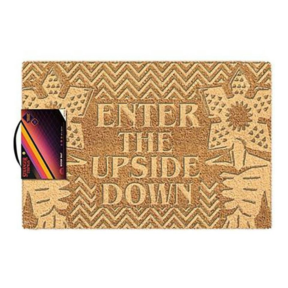 STRANGER THINGS (ENTER THE UPSIDE DOWN) EMBOSSED COIR DOORMAT - DOOR MATS