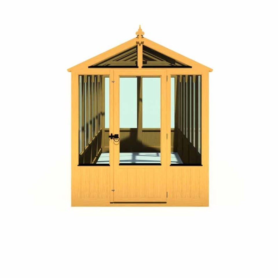 image 1 of Holkham 6 x 16 Greenhouse - Timber - L476 x W190.3 x H237.3 cm