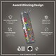image 6 of Leak Proof Slim Water Bottle, Stainless Steel, 600ml (20oz)
