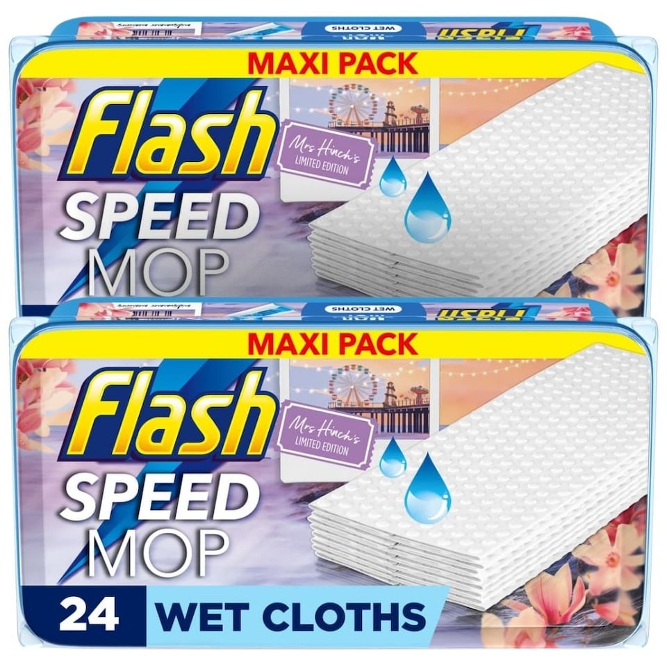 image 1 of Flash Speedmop 24 Refill Pads Mrs Hinch's Midsummer Memories