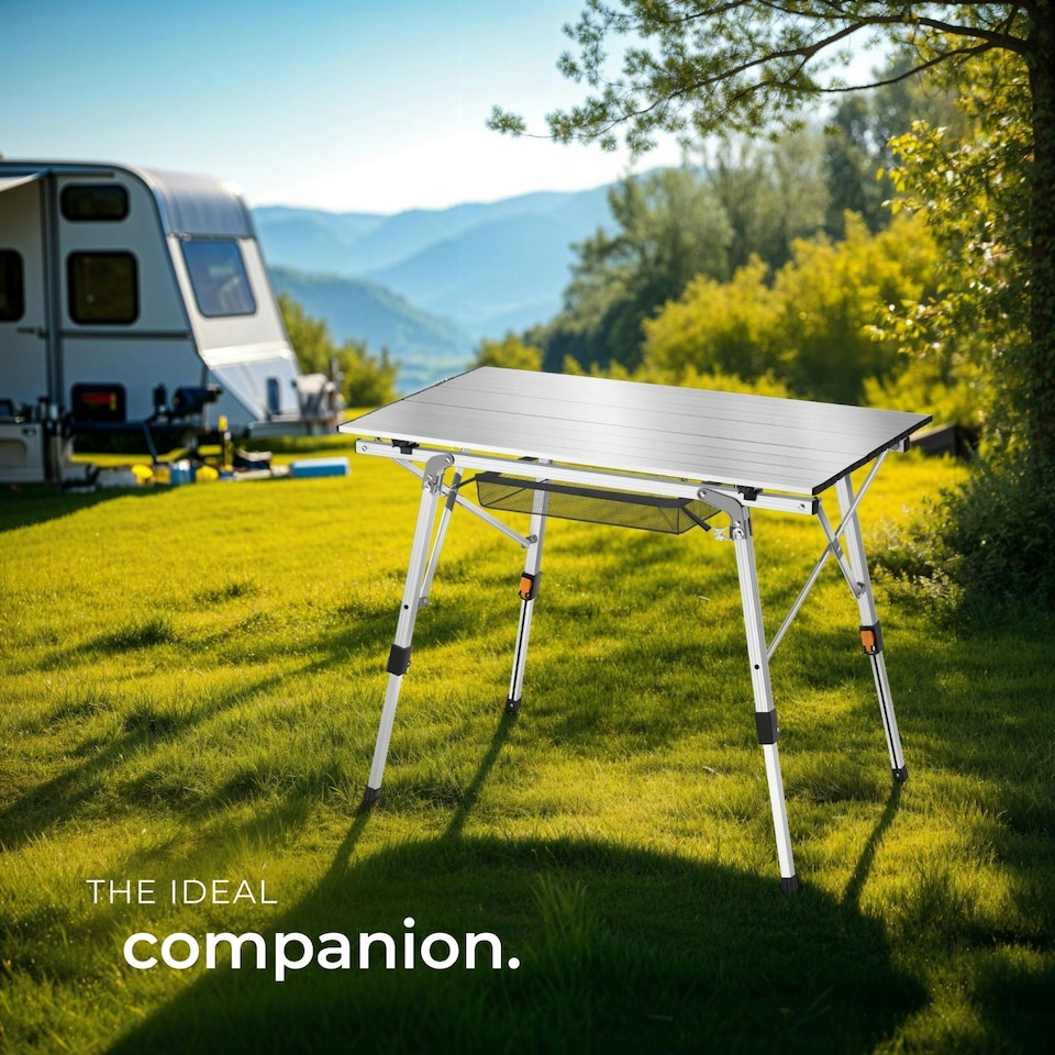 image 1 of Camping Table Tina - foldable, height-adjustable - Black