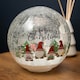 image 2 of 20cm Battery Operated Twinkling Warm White LED Crackle Effect Ball Christmas Decoration with Gonks