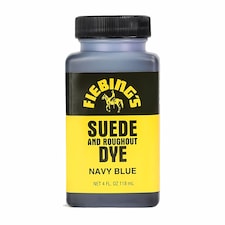 Fiebing's Suede and Roughout Dye - Professional Suede Colour Dyes 4oz | Blue | Navy Blue