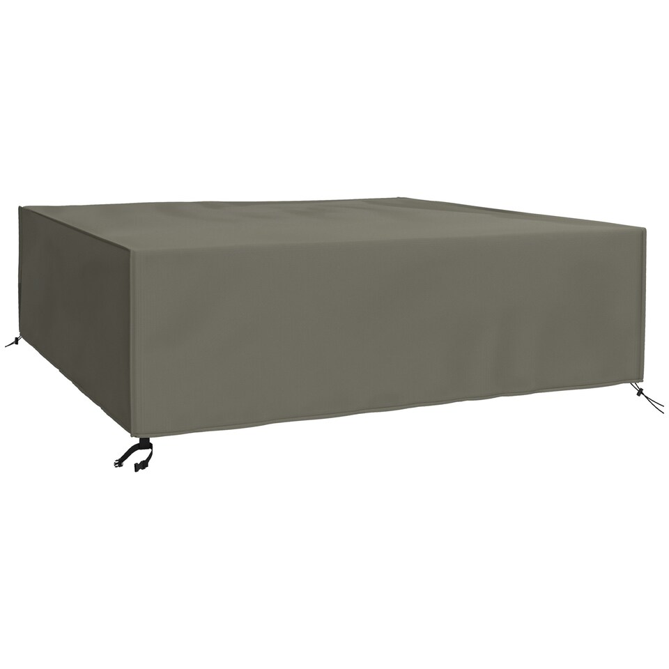 image 1 of Outsunny Large Patio Garden Furniture Set Cover, 600D Oxford, 230 x 230 x 70 cm Grey