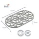 image 2 of Zeal Large Oval Silicone Heritage Trivet, 32cm, French Grey