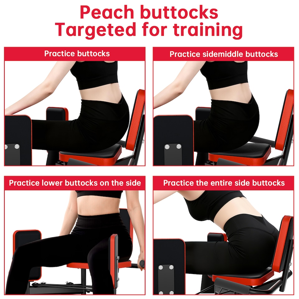 image 1 of Homefitnesscode Leg Trainer Hip Abductor Machine Home Fitness Equipment