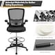 image 9 of COSTWAY High Back Mesh Drafting Chair Tall Office Chair Black