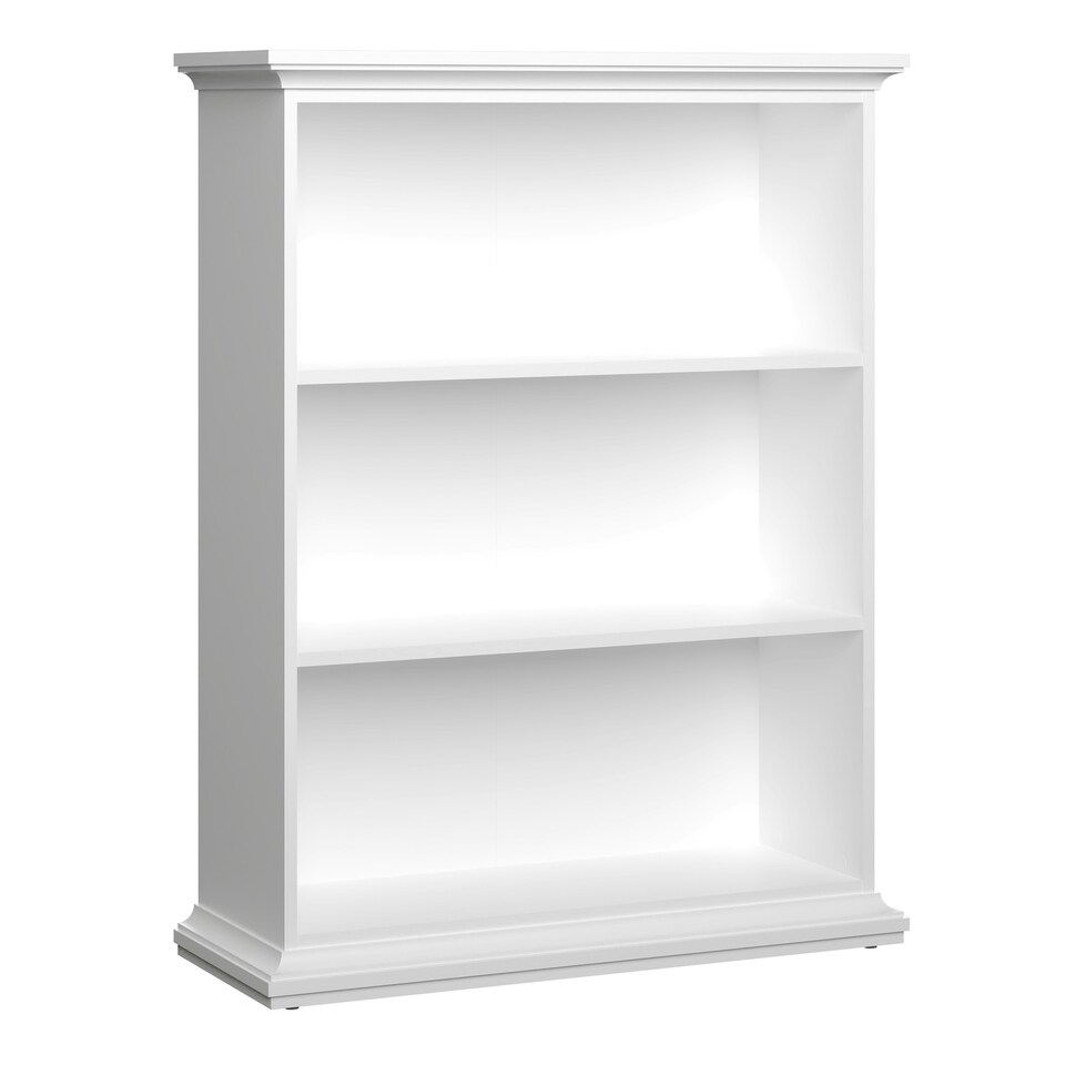 image 1 of Paris Low Bookcase in White