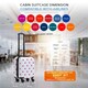 image 2 of Flight Knight Carry On Suitcase - 8 Wheel TSA Lock USB Port - Anti Crack Case Hard Luggage Approved for easyJet, Jet2, BA White | White/Red Ladybird | Cabin Bag