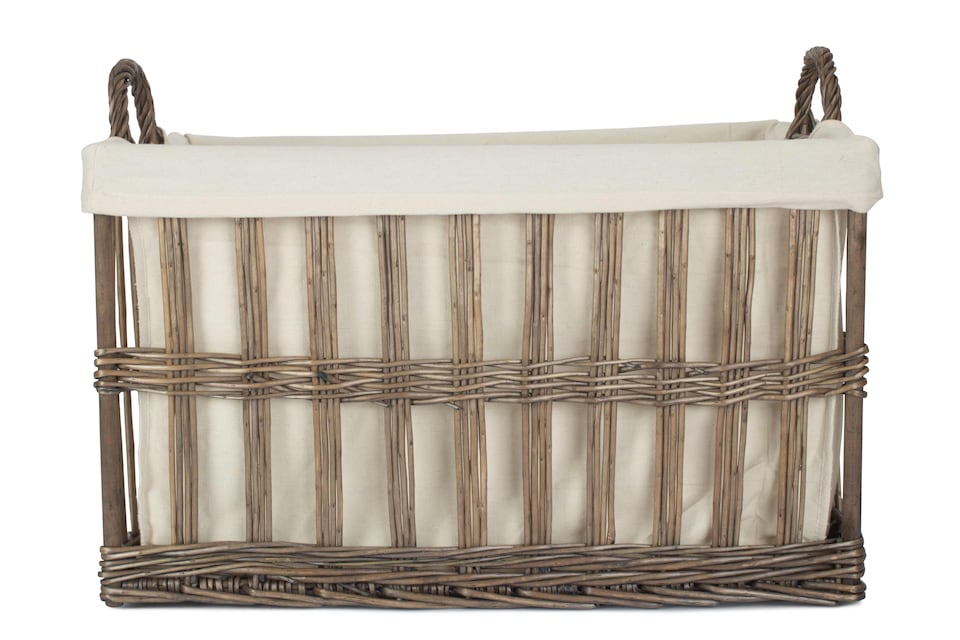 image 1 of Large Malmo Openwork Laundry Storage Basket | Brown | Brown