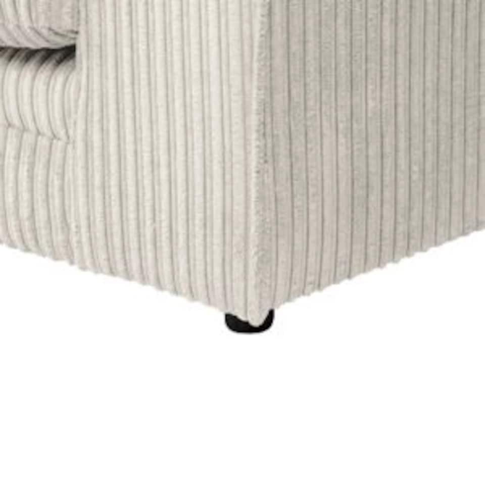 image 1 of Rivoli L Shape Corner Sofa in Jumbo Cord - Left Hand Facing Chaise | Cream | Five Plus Seater