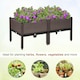 image 5 of Outsunny Set of 2 Raised Garden Bed Elevated Planter Box for Flower, Vegetables