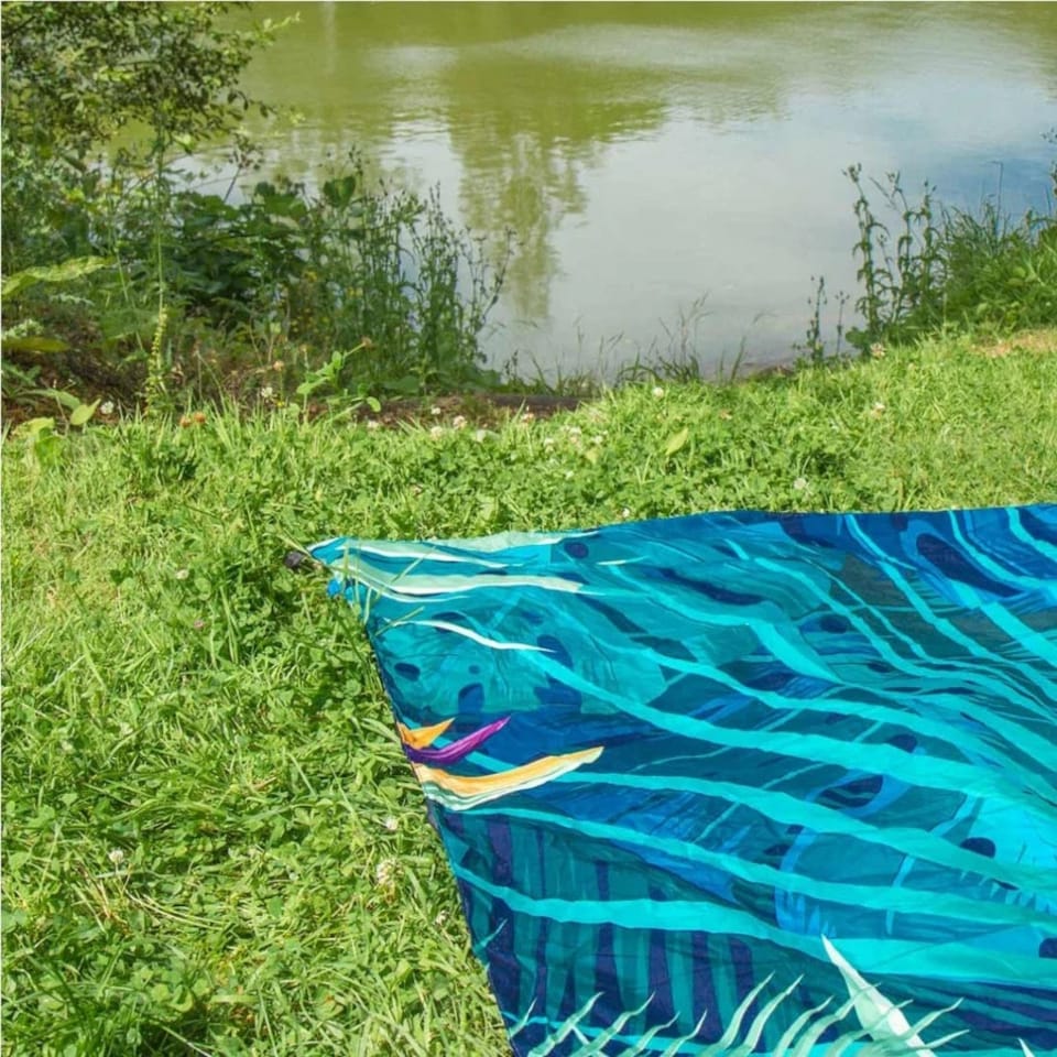 image 1 of Lifeventure Waterproof Picnic Blanket 150 x 150cm - Tropical Multi | 150 x 150cm