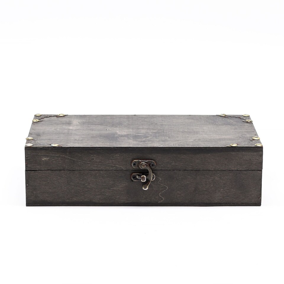 image 1 of Serenityy Vintage Grey Tea and Gift Hamper Box
