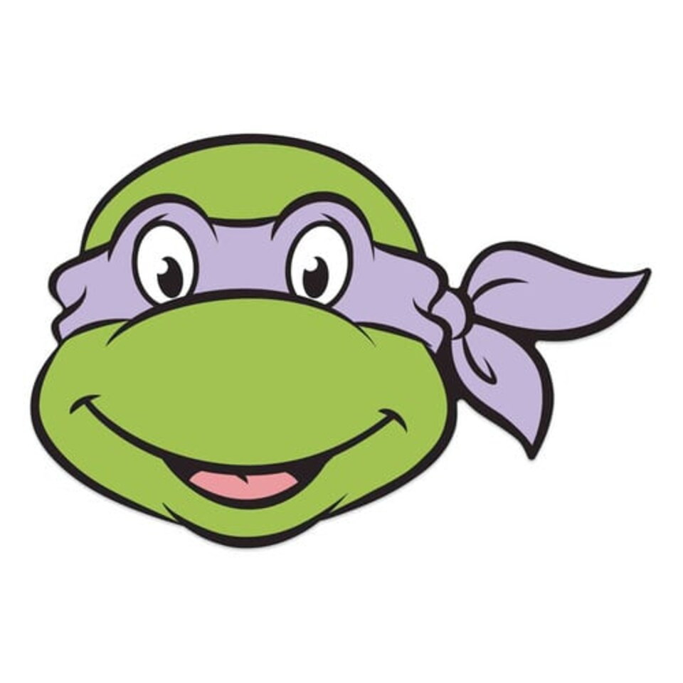 image 1 of Donatello Teenage Mutant Ninja Turtles Cardboard Face Mask