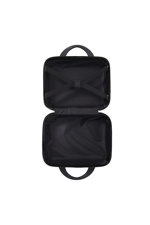 image 1 of Living and Home 2-Piece Hard Shell Suitcase Set - Black 20" & 14"