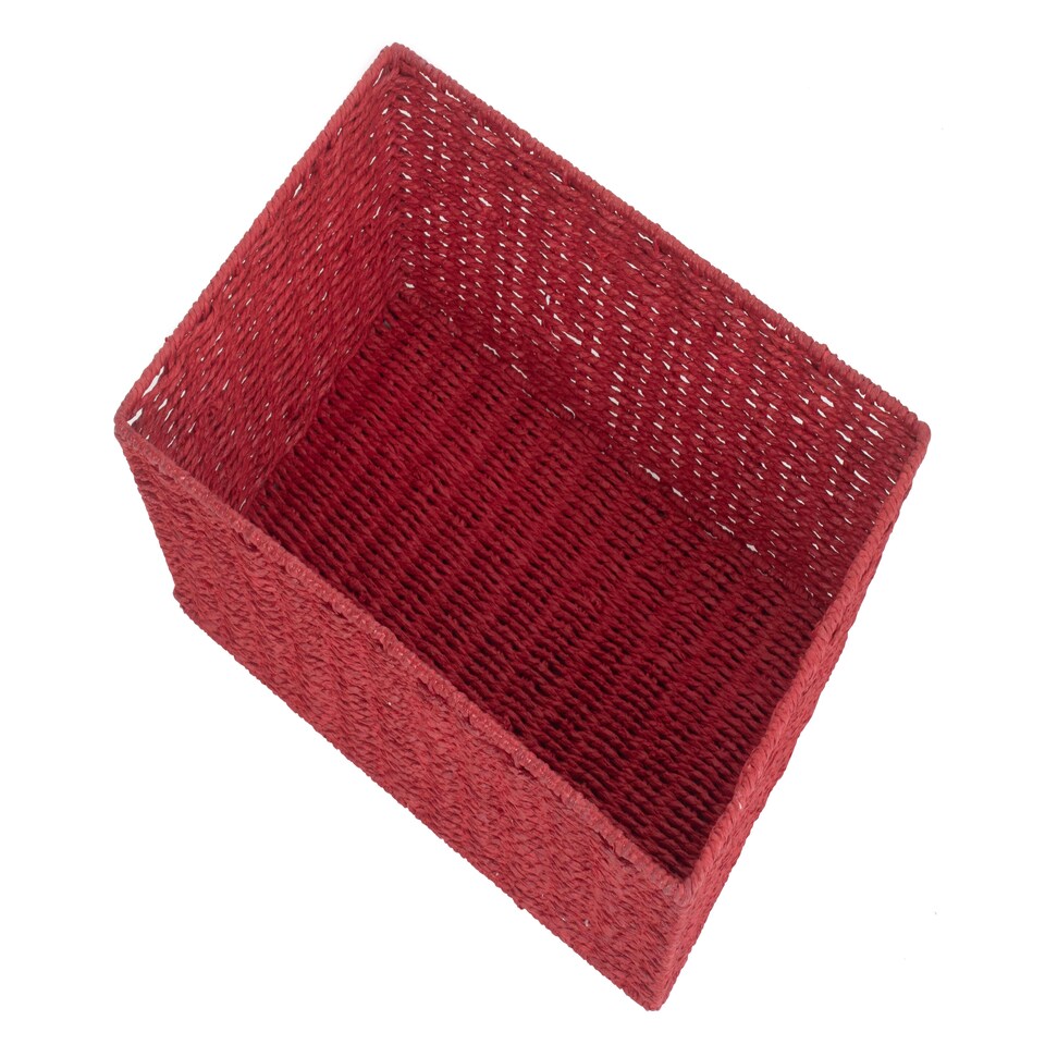 image 1 of Extra Large Red Paper Rope Tray | Red | Red | X Large